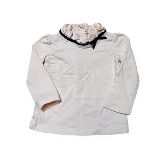 Janie And Jack Ruffle Neck Top Size 6-12m